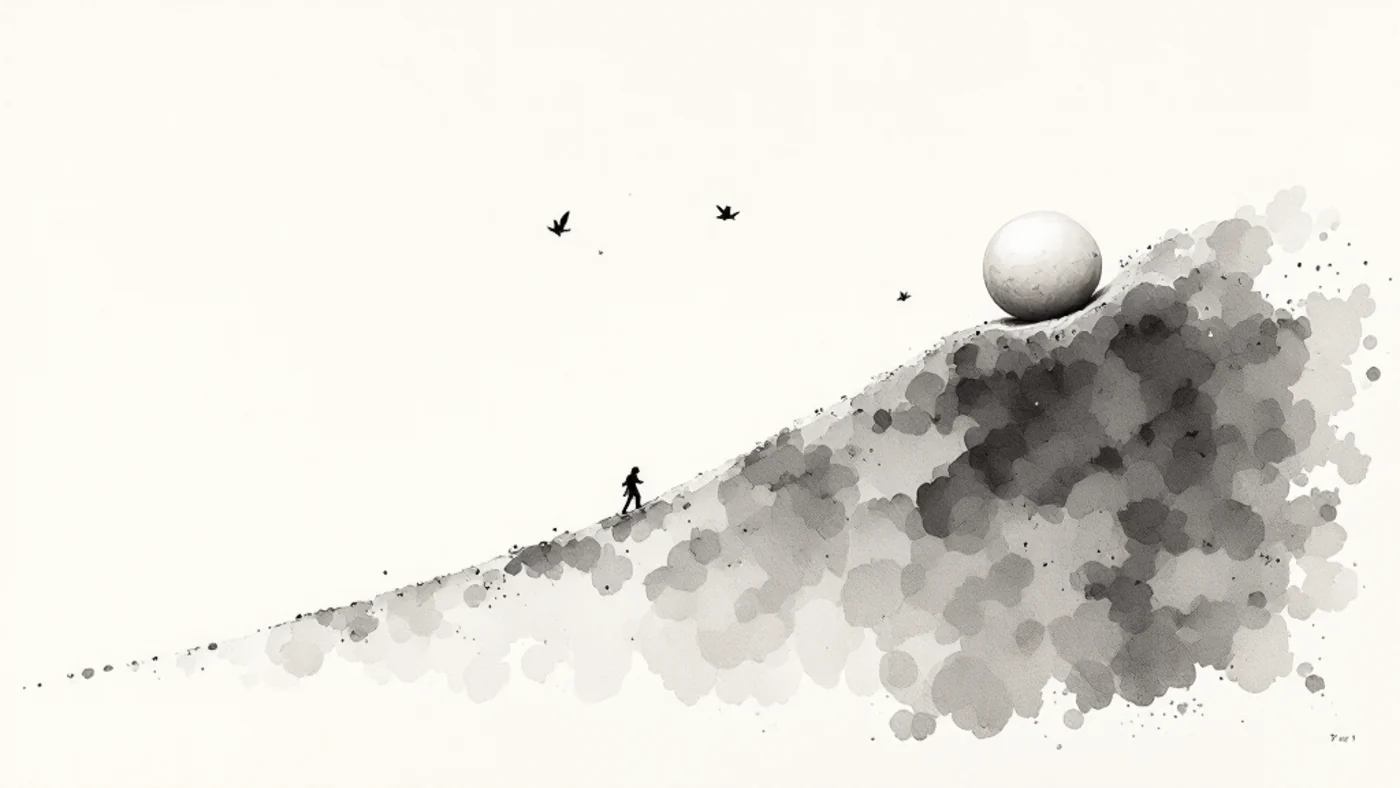 A snowball growing as it rolls — how compounding builds on itself